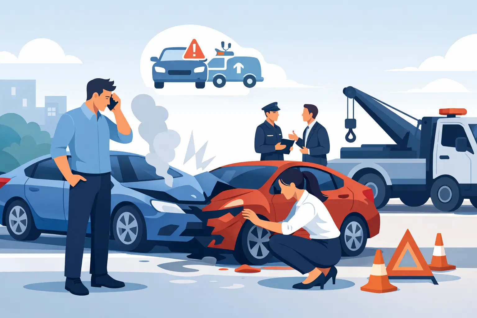 Ce faci dupa o avarie in trafic