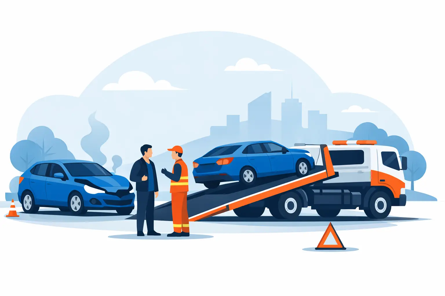 Tractare dupa accident usor - cand e necesara