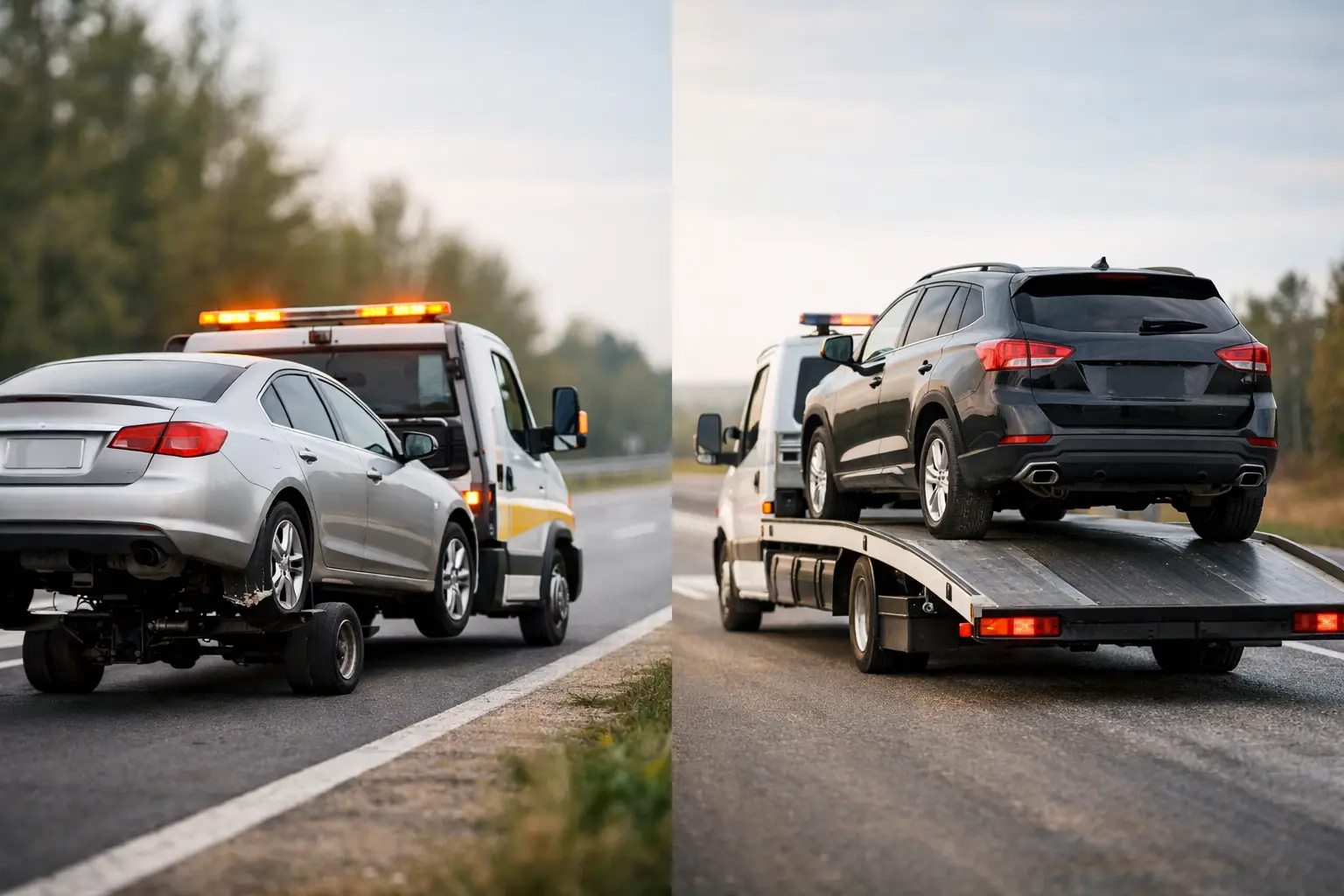 Diferența dintre tractare și platformă auto
