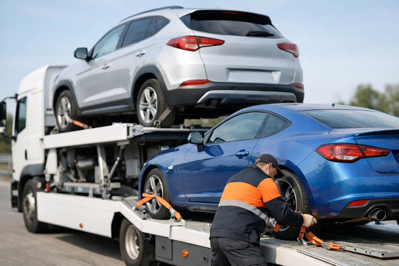 Ghid transport vehicule pe platformă, în siguranță