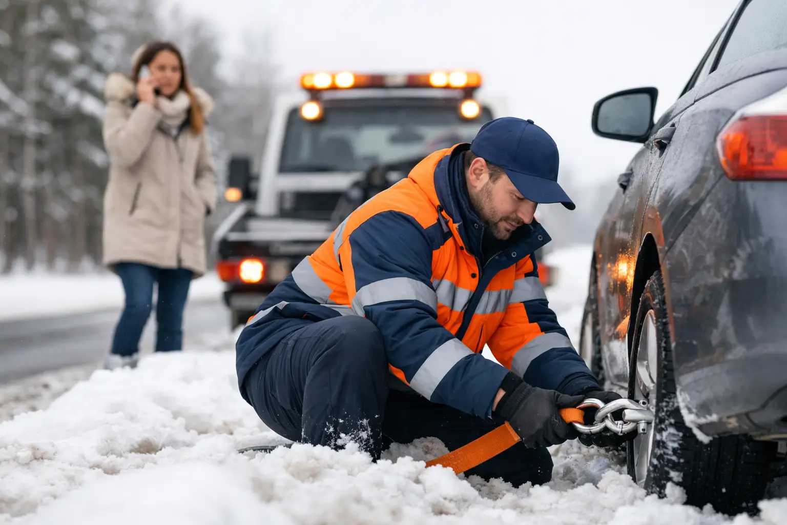 Intervenție rapidă pentru mașina blocată