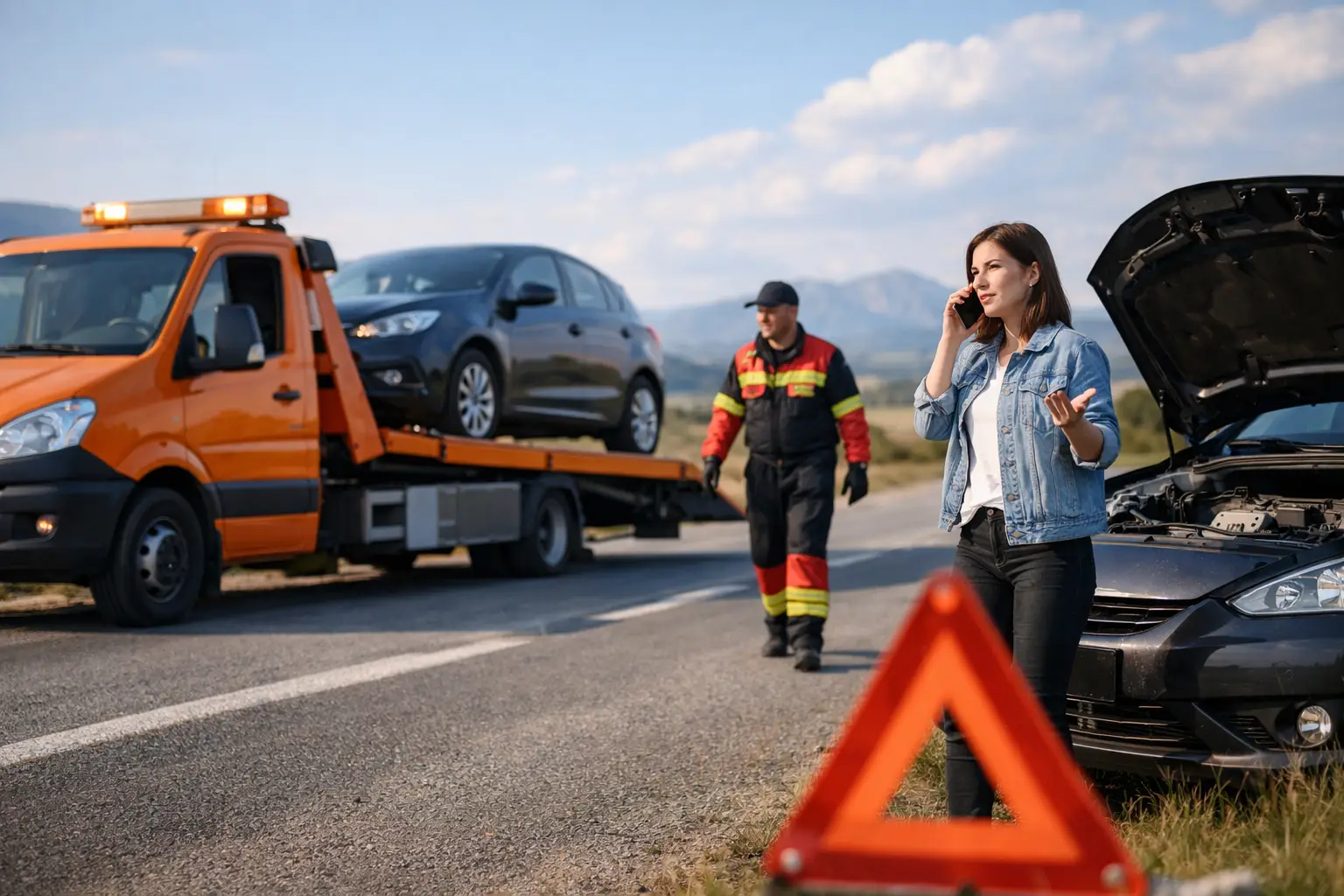 Tractari auto Bulgaria: ce faci când rămâi în drum