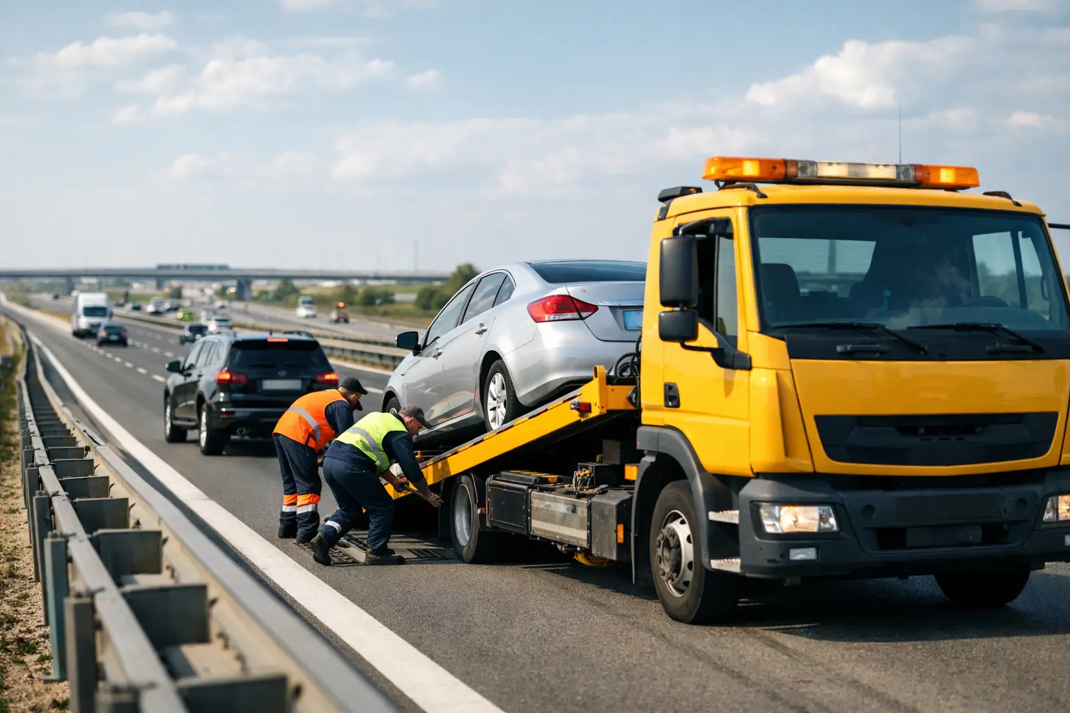 Tractări Autostrada A1 București Pitești