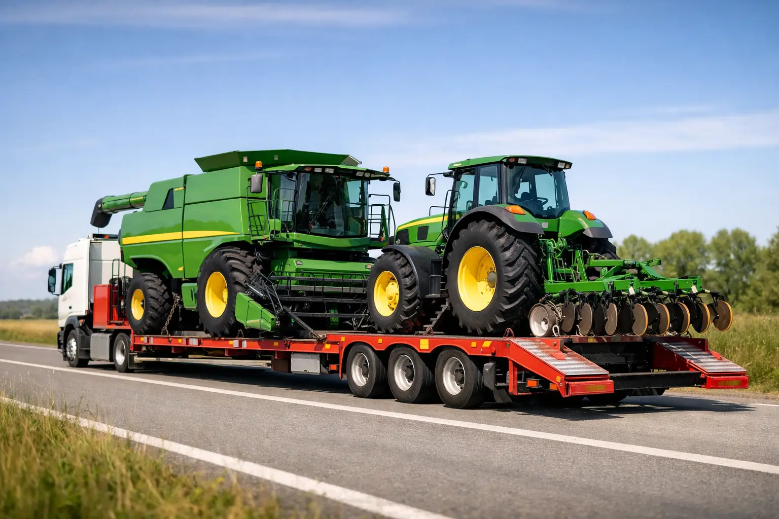 Transport utilaje agricole în siguranță