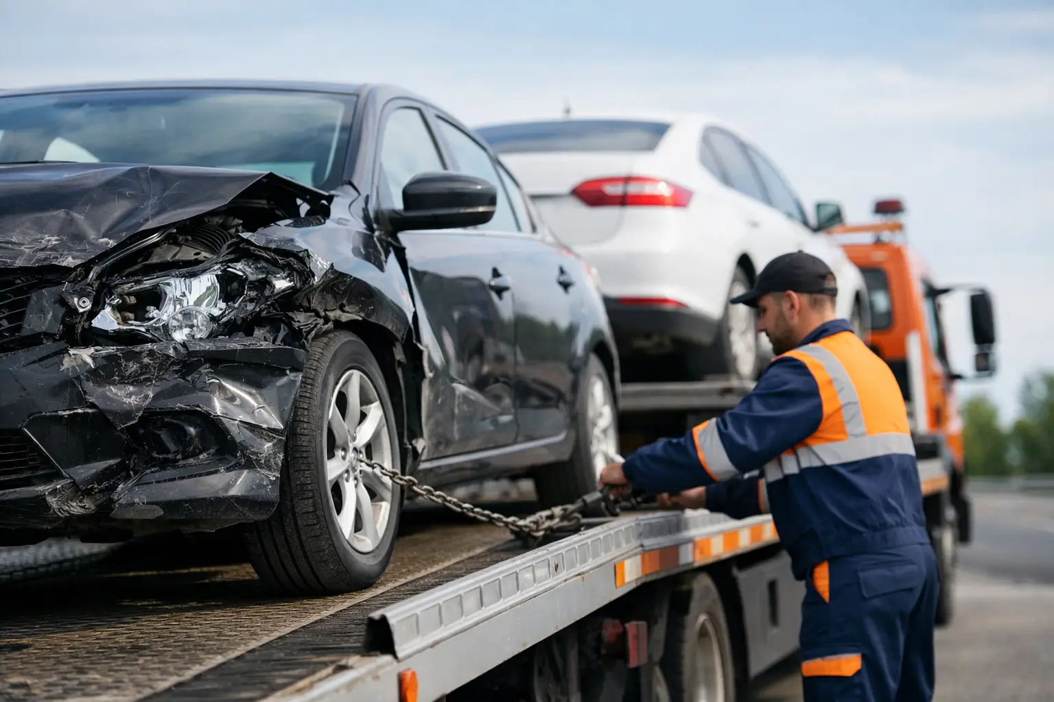 Cine poate transporta mașini avariate legal?