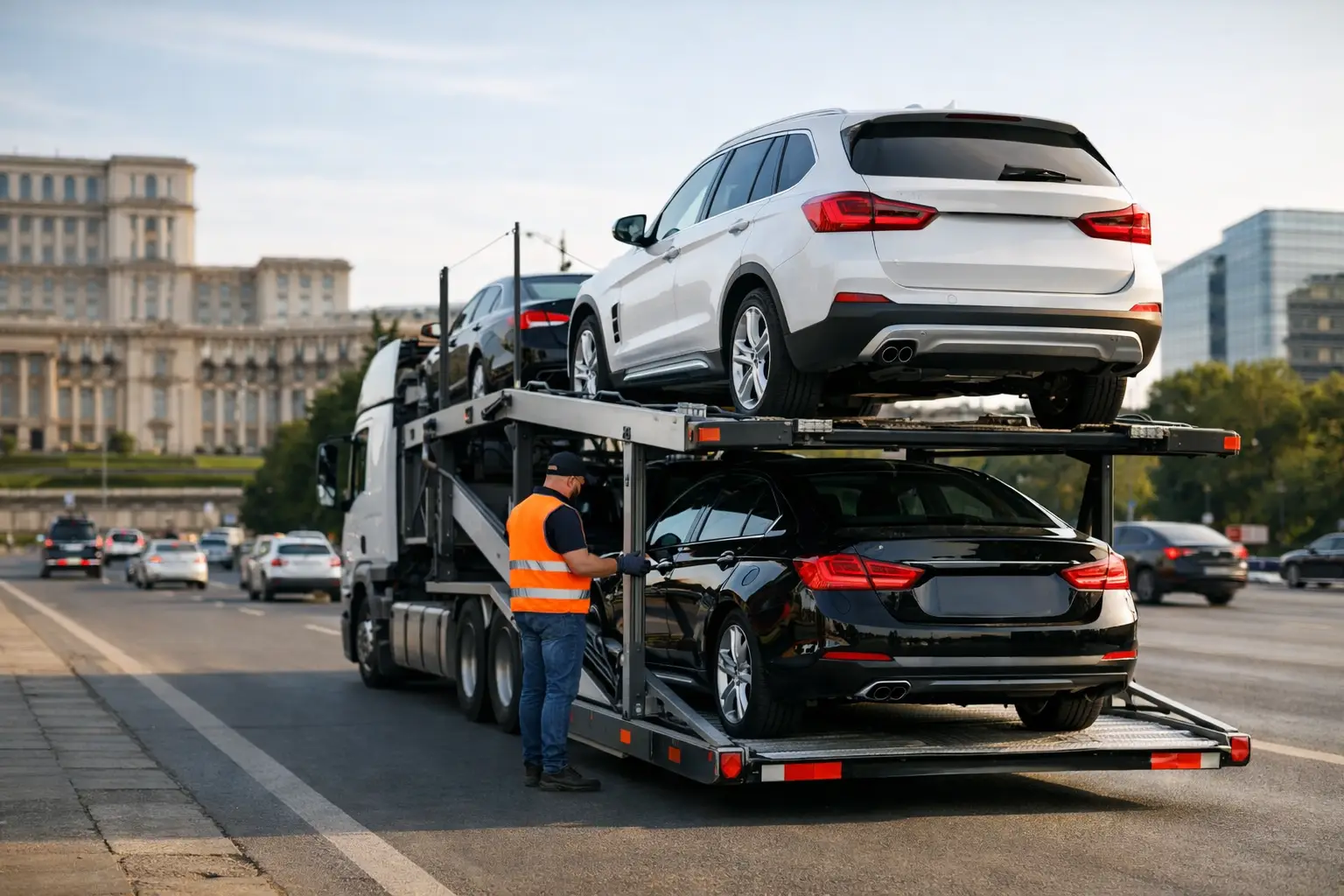 Platformă auto București pentru transport sigur